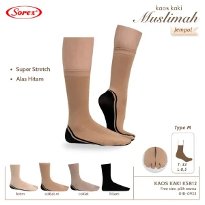 Grosir Kaos Kaki Muslimah Sorex K5812