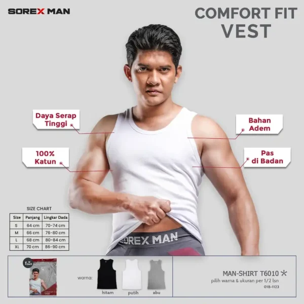 Grosir Kaos Dalam Pria Sorex T6010