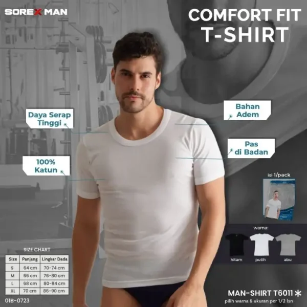 Grosir Kaos Dalam Pria Sorex T6011